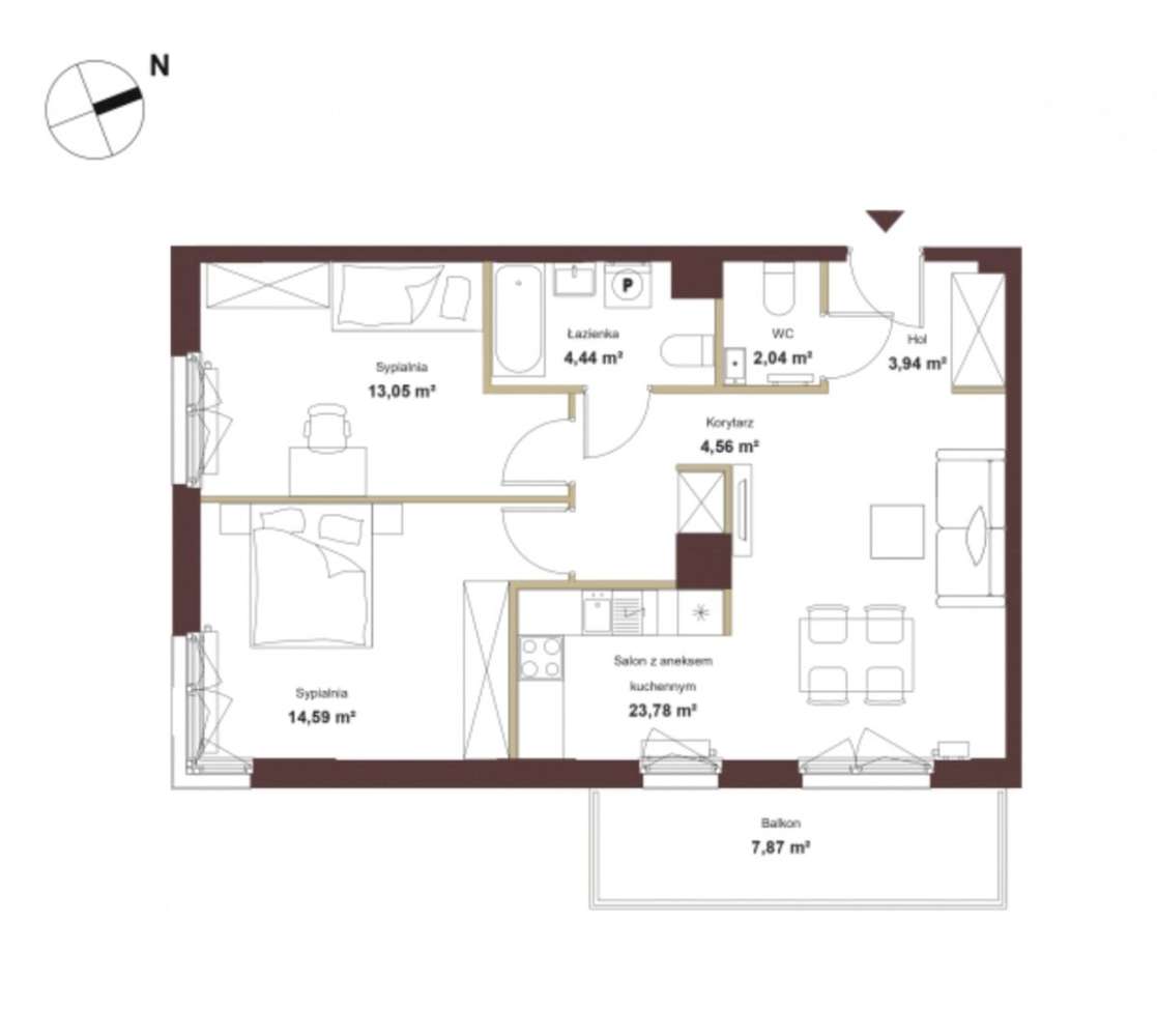 Mieszkanie przy lesie w Jabłonnie - Pełny obrazek: 5/5