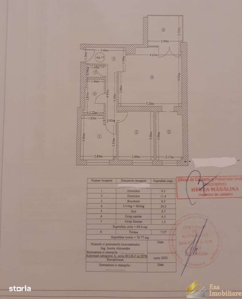 Apartament 3 camere Floreasca-Verdi-13