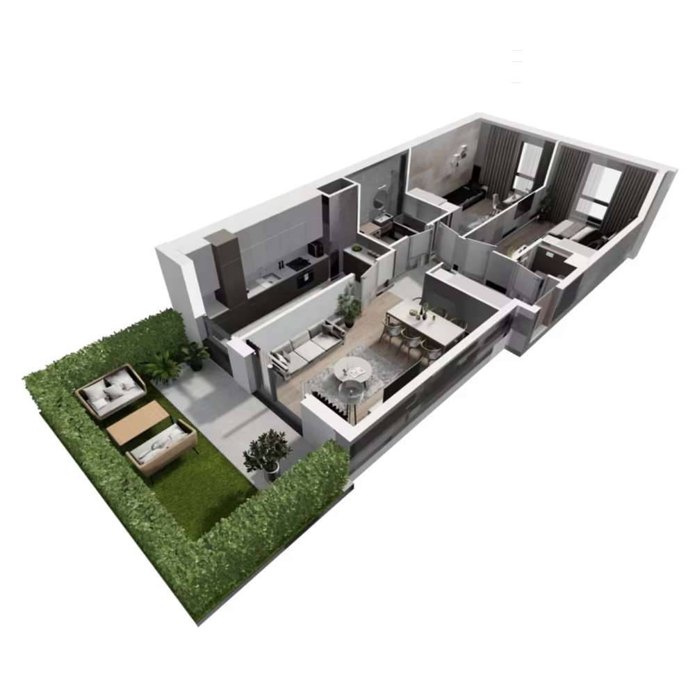 Jasne DWUSTRONNE 67m z OGRODEM - Jeżyce - Pełny obrazek: 4/12