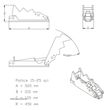 Gheara hidraulica cupa pentru miniexcavatoare 1.5 - 2.5 tone - 2