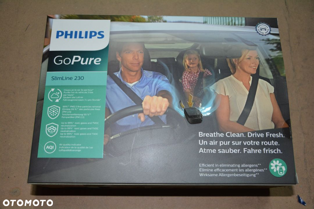 Samochodowy Oczyszczacz Powietrza Philips GoPure SlimLine 230 12 V, usuwa smog - 3