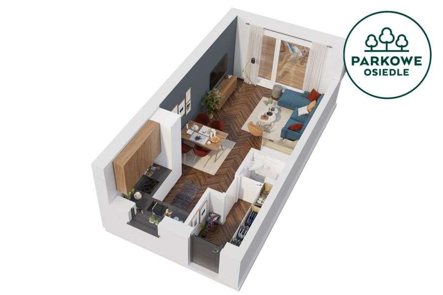 Ostatnia skrajna szeregówka - Osiedle Parkowe-7