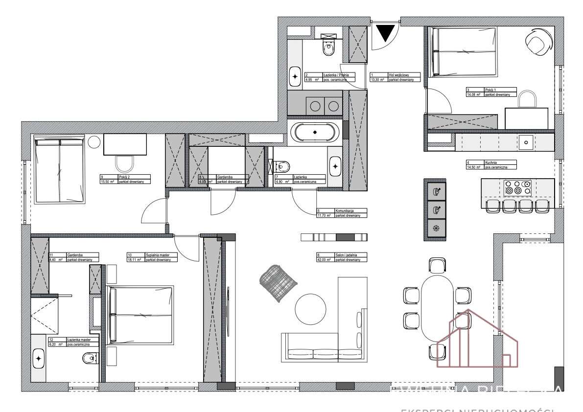 4 pokoje I Stan deweloperski I Powiśle I Patria-8