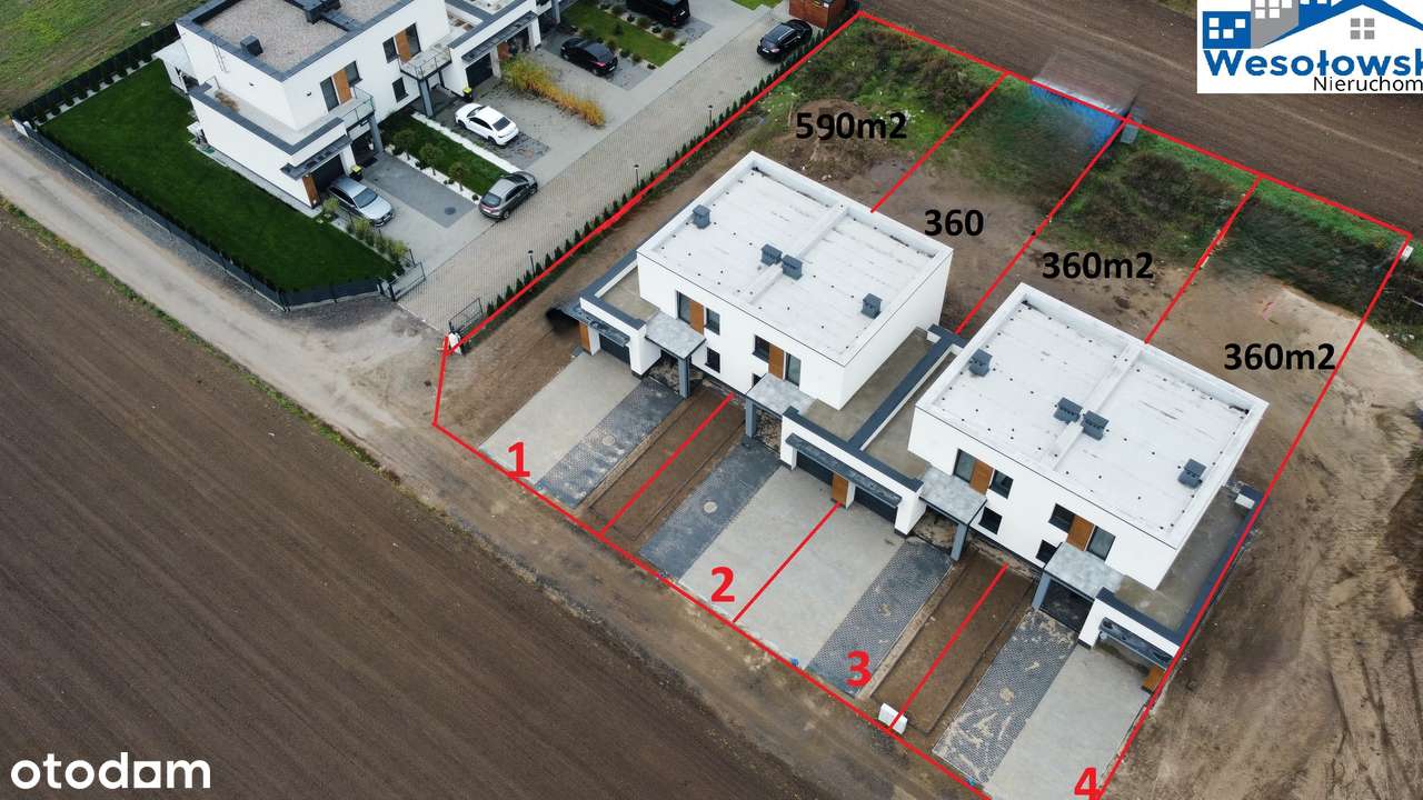 Gotowe domy w zabudowie szeregowej 110m2, 4 pokoje,Garaż, pompa ciepła-5