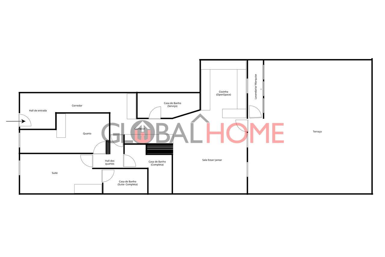 Apartamento T2 Renovado com Terraço em Fânzeres-57