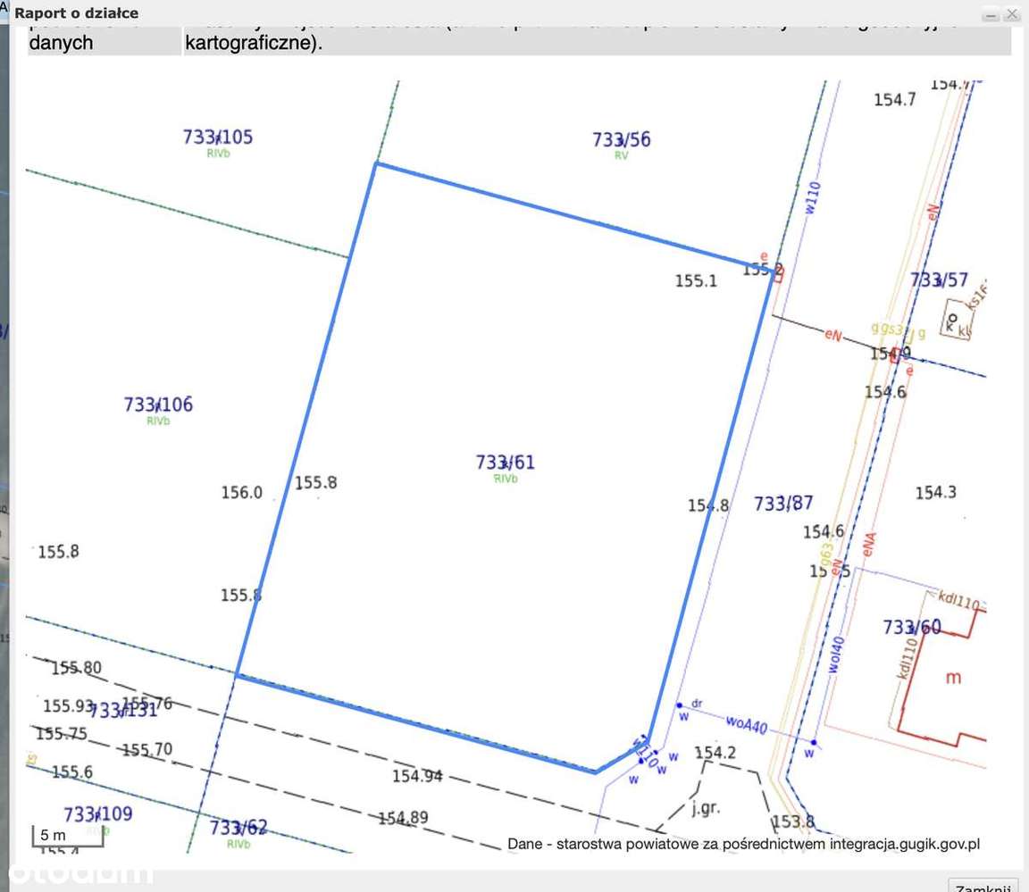 Działka 1062 m² z mediami w pięknej okolicy - Pełny obrazek: 4/6