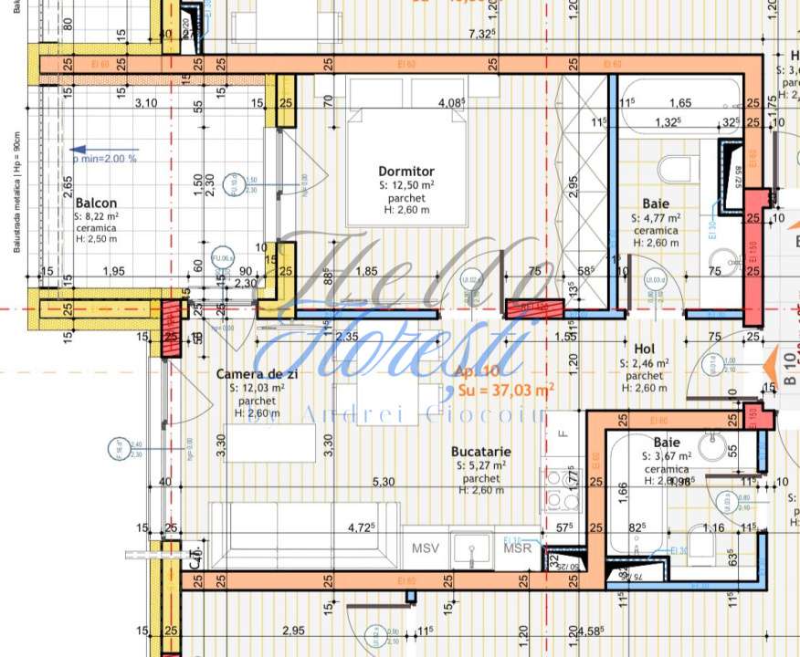 Apartament de 2 camere,finisat, 37 mp utili, in zona Tineretului - Imagine principală: 4/10