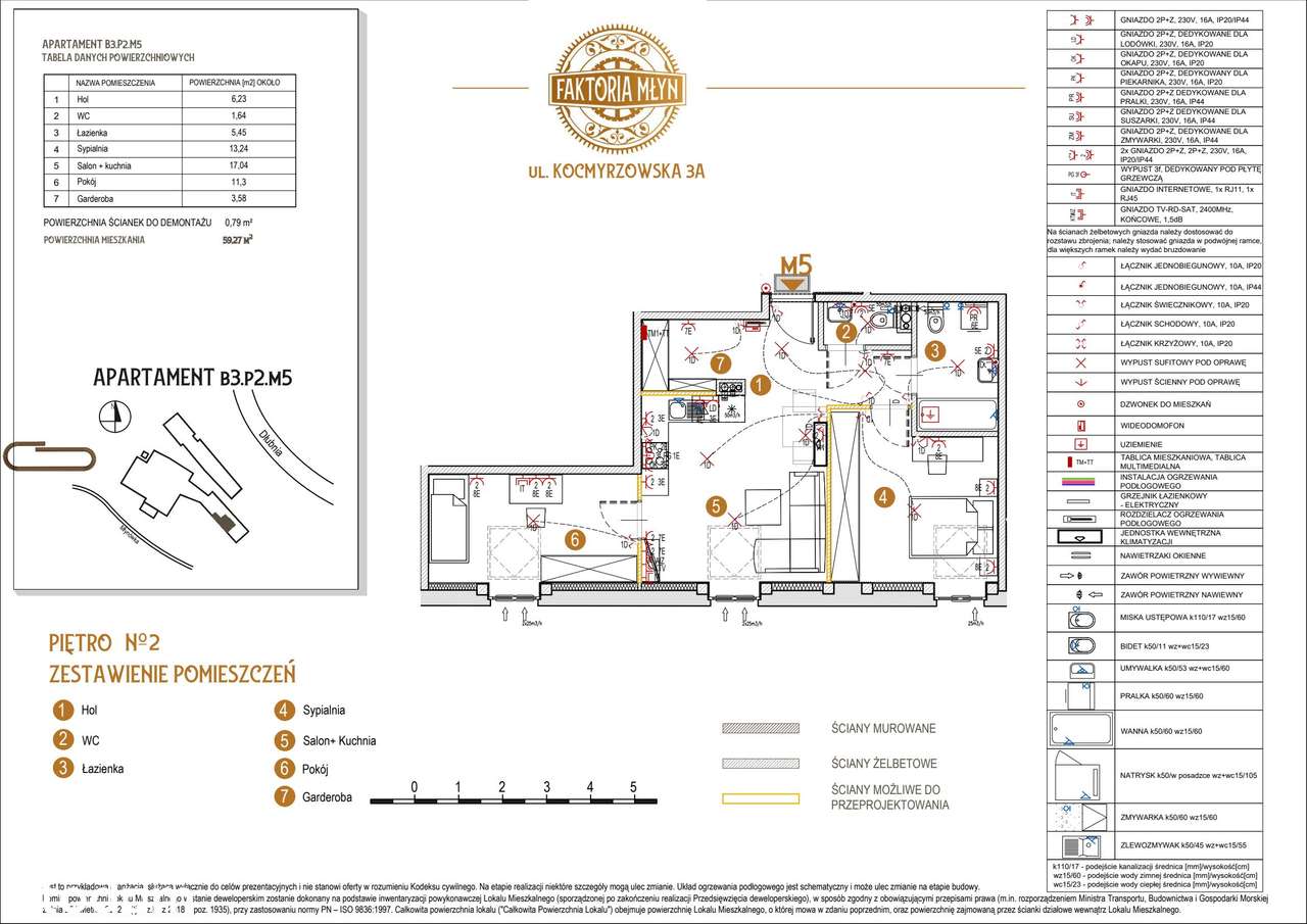 Faktoria Młyn | mieszkanie 3-pok. | B3.P2.M5 - Pełny obrazek: 2/7