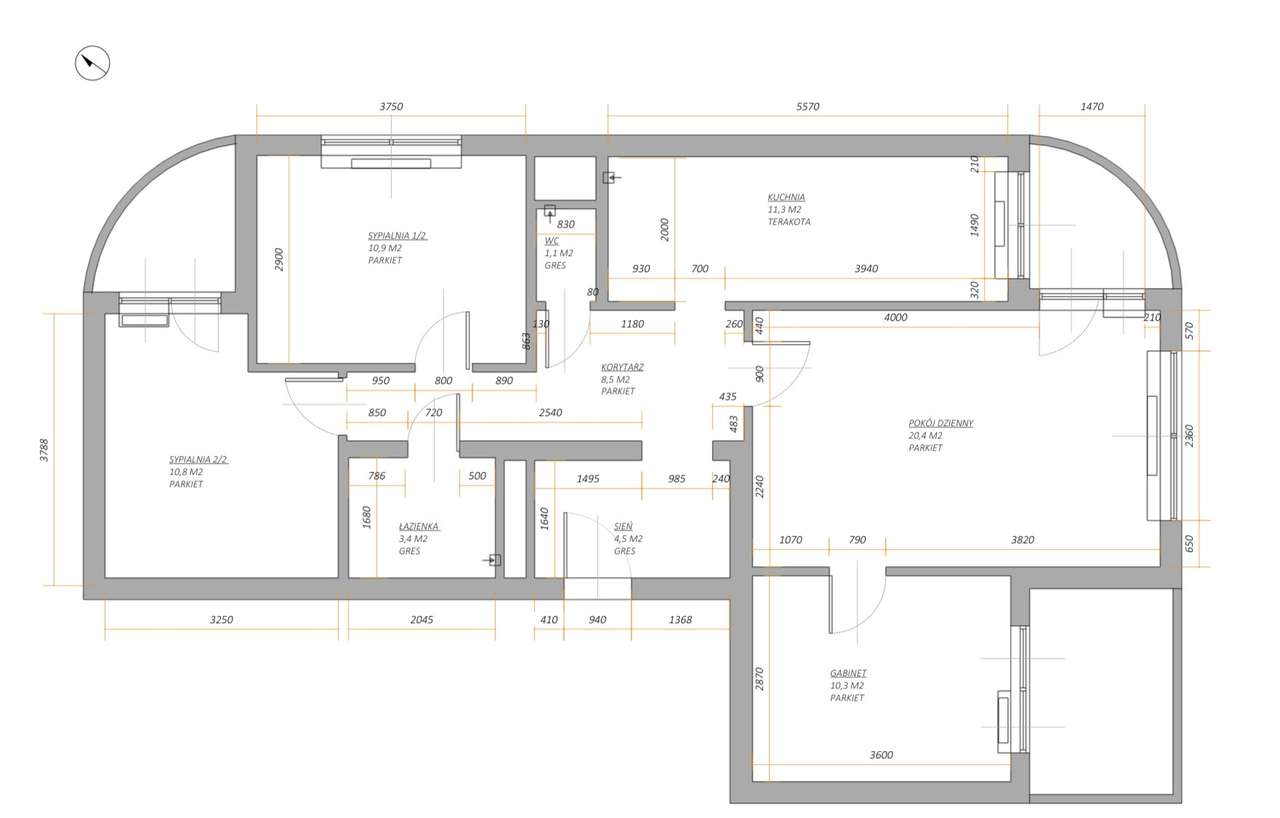 4 pokoje / 3 balkony / piękny widok na Park Sielecki Mokotów-14