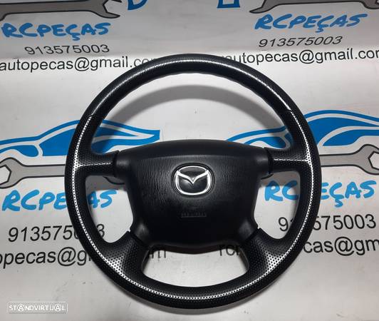 VOLANTE GUIADOR COMPLETO MAZDA PELE PERFURADA AIRBAG T93141A LC6357K0063 TA760 03020607 MAZDA MX5 MX 5 MX-5 II 2 MK2 NB MIATA PREMACY CP MAZDA 323 F VI 6 MK6 BJ - 7