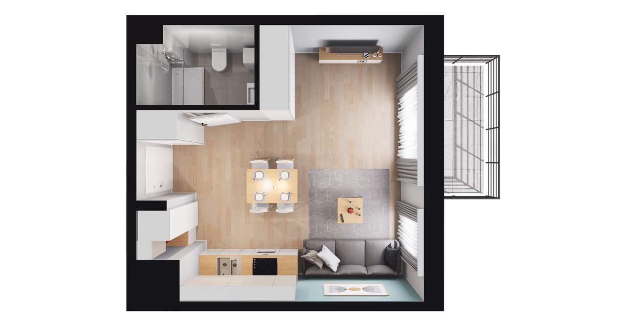 Funkcjonalne i słoneczne mieszkania - Pełny obrazek: 3/9