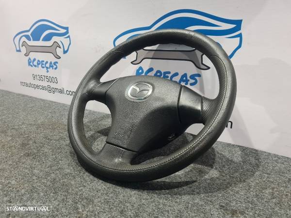 VOLANTE GUIADOR COMPLETO MAZDA 6 GG PELE AIRBAG - 4