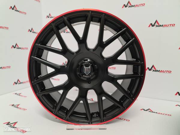 Jantes Fox VR3 Preto Vermelho 18 (Mercedes, BMW, Audi, VW) - 4