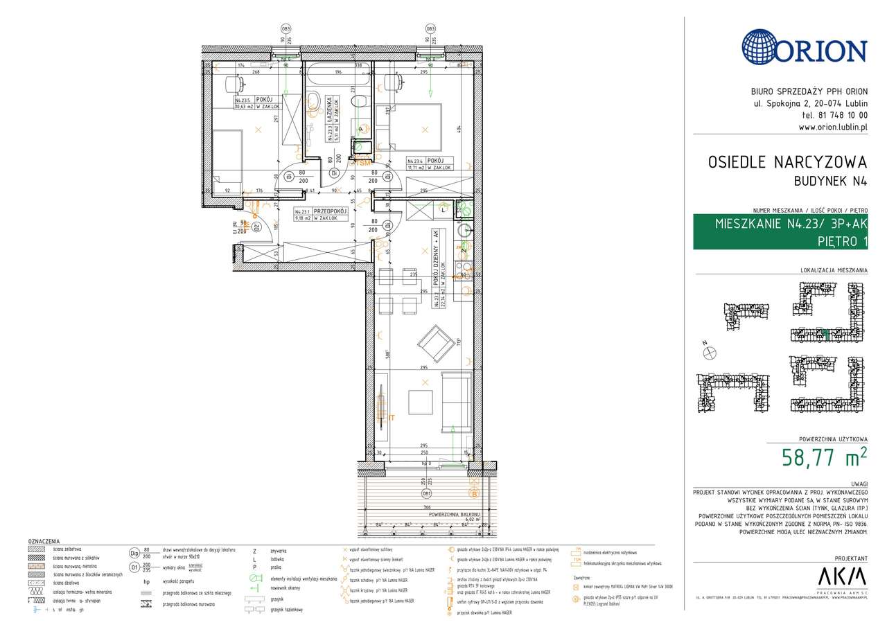 3-pokojowe mieszkanie 58m2 Bezpośrednio - Pełny obrazek: 2/7