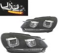 FAROIS PARA VOLKSWAGEN VW GOLF VI LIMOUSINE 08-12 DINAMICOS FULL LED ANGEL EYES U - 1