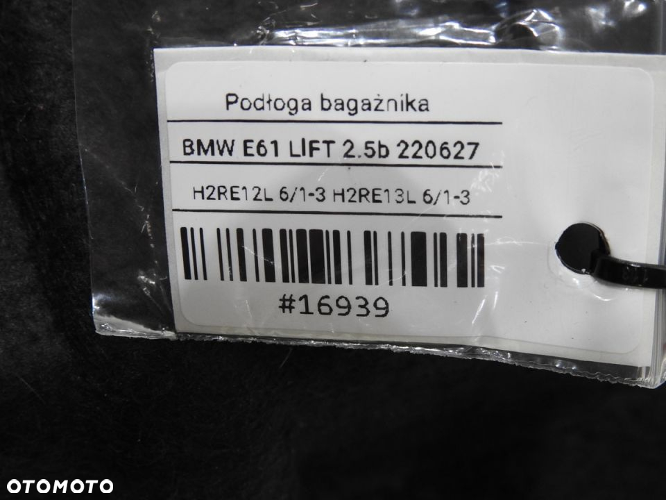 DYWAN PODŁOGA BAGAŻNIKA BMW E61 LIFT 6961412 - 7