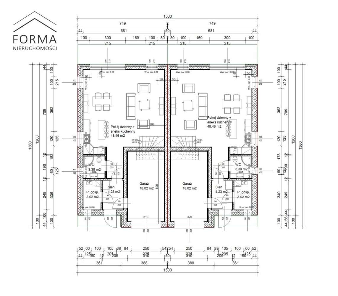 Piękny bliźniak w Osielsku |otulina lasu| Premium - Pełny obrazek: 3/6