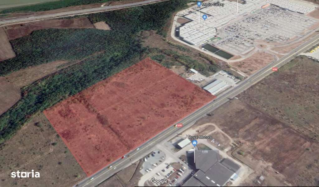 Teren in zona comerciala | Vama Pitesti |  S: 50.000 mp | Deschidere 2 - Imagine principală: 1/4