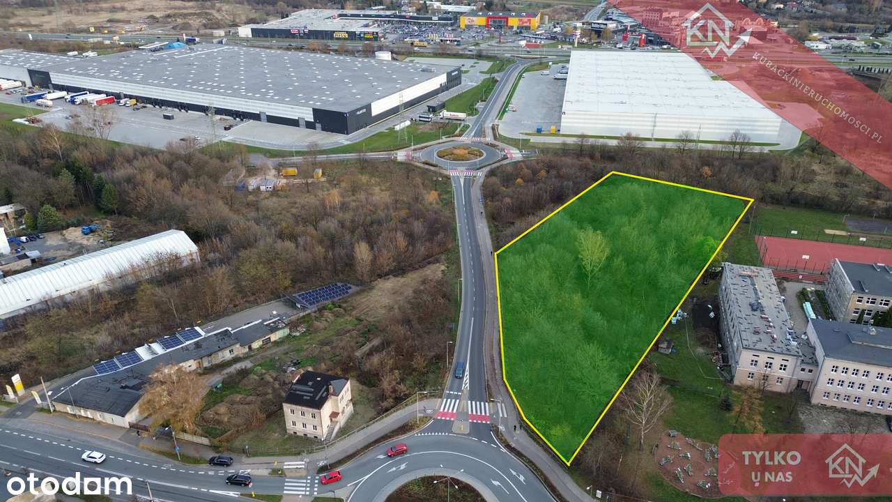 Działka inwestycyjna 7286 m2 ul. Warszawska - MPZP-0