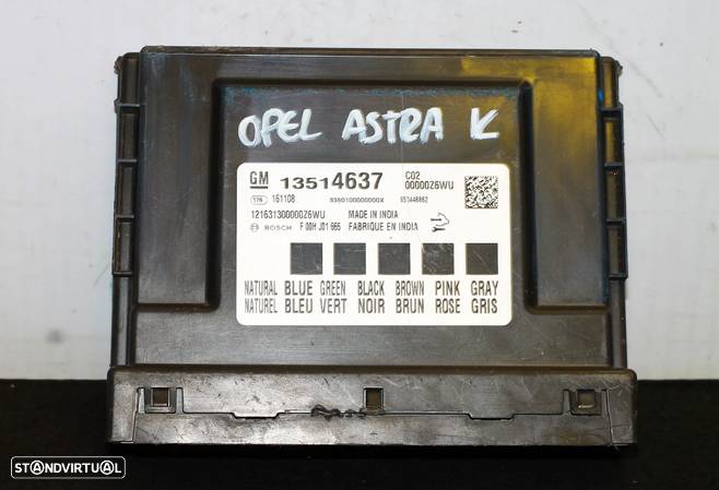 MÓDULO ELETRÓNICO OPEL ASTRA K - 2