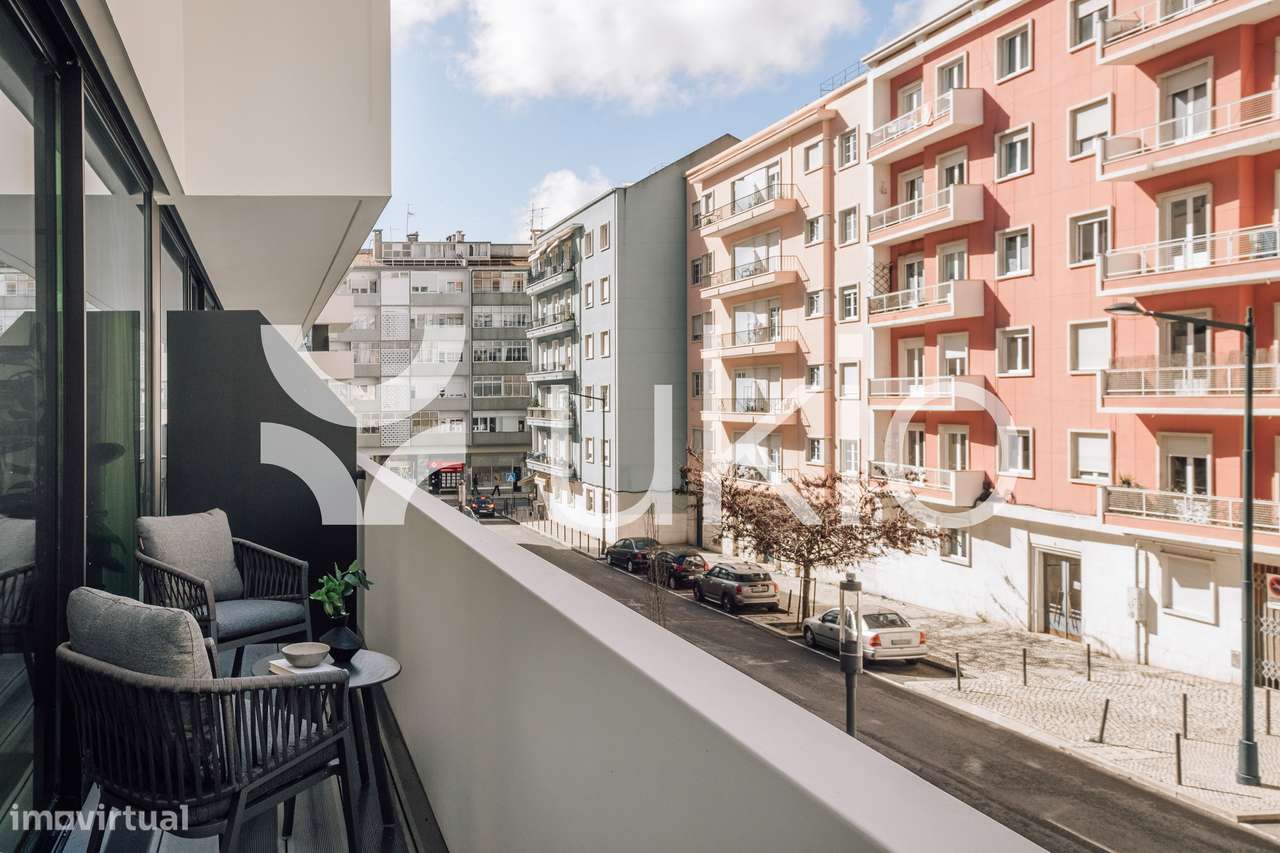 Apartamento T2 com ginásio e piscina em Amoreiras - Grande imagem: 5/22