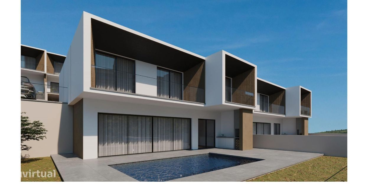 Moradia moderna T3 luxo,lugar de sonho,jardim,piscina,vista mar e Baía