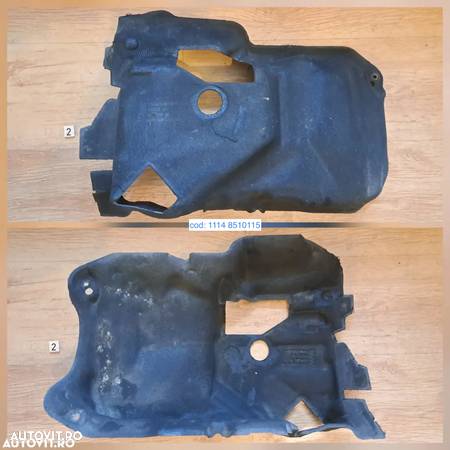 Capac acustic motor spate fata injectoare baie de ulei protectie izolare termica fonica burete original BMW seria 1 2 3 4 5 F07 Gt F11 F20 F02 LCI - 3