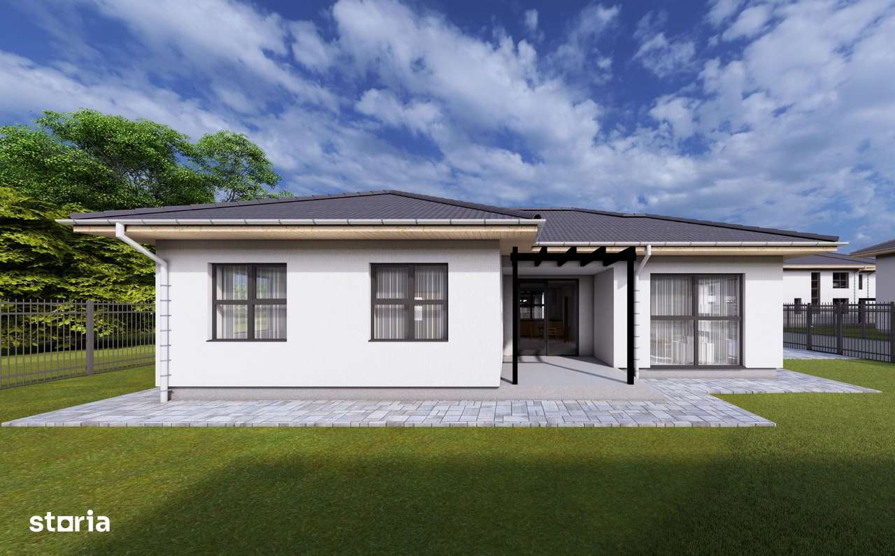 Casa la cheie 4 camere,120 mp,512 mp teren,cu gard si pavaj-3