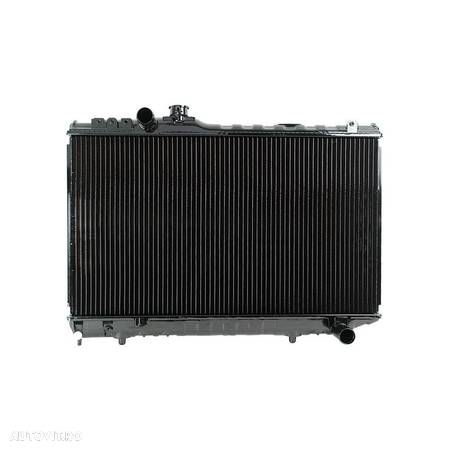 Radiator racire Toyota Supra (Ma70), 1986-1993 Motor 2,0 R6 150kw; 3, 0 R6 T 173kw Benzina, cutie Manuala, tip Denso; diametru intrare/iesire 34/34mm, dimensiune 648x377x32mm, Cupru/Plastic, KOYO - 1