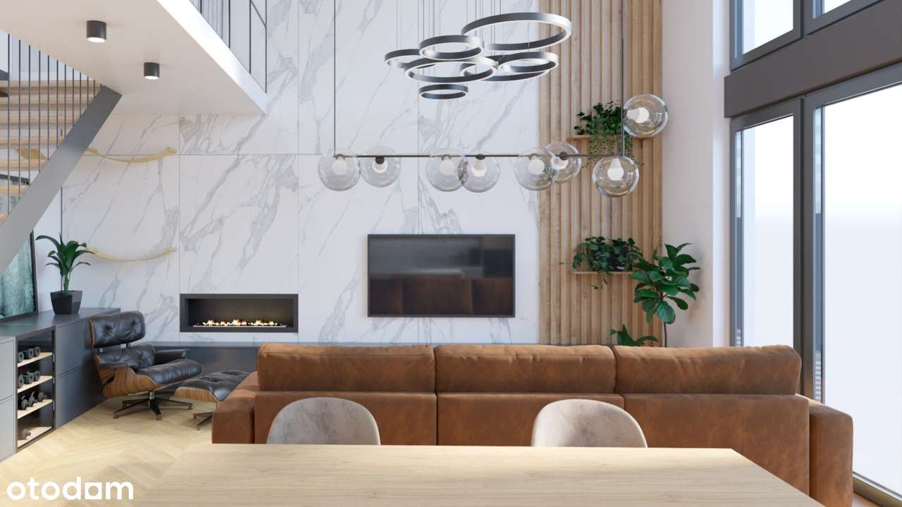 Nowoczesny dom w Sulejówku, antresola, pompa ciepła, kameralnie - Pełny obrazek: 5/7