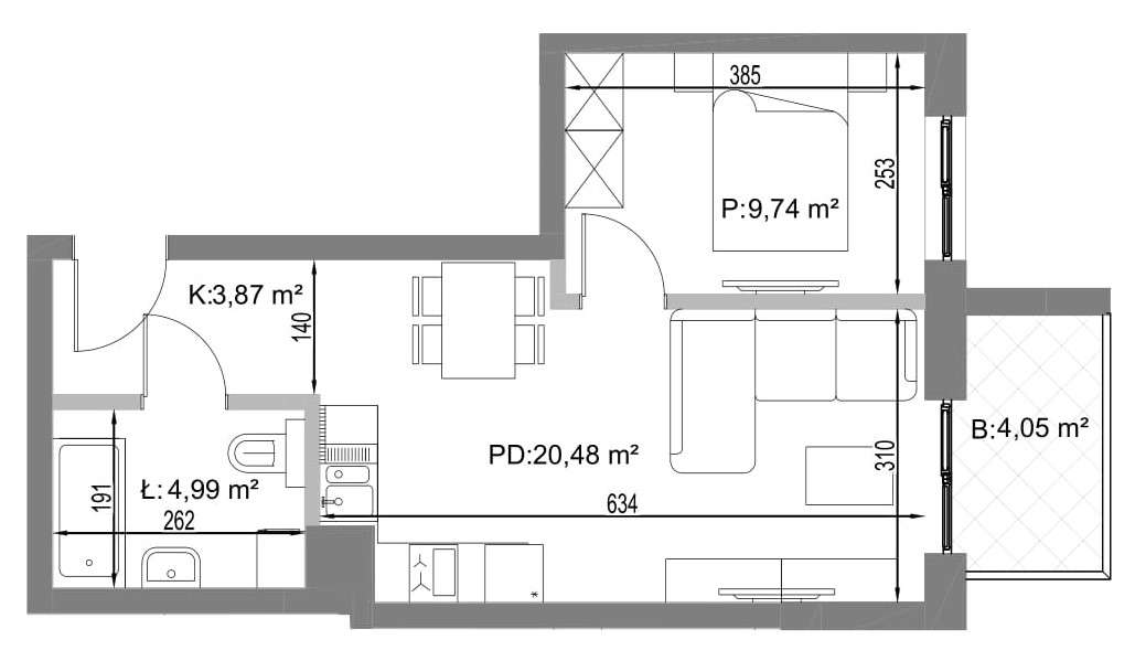 Gotowe | Staszica | nowe, winda | 2pok. z balkonem - Pełny obrazek: 4/17