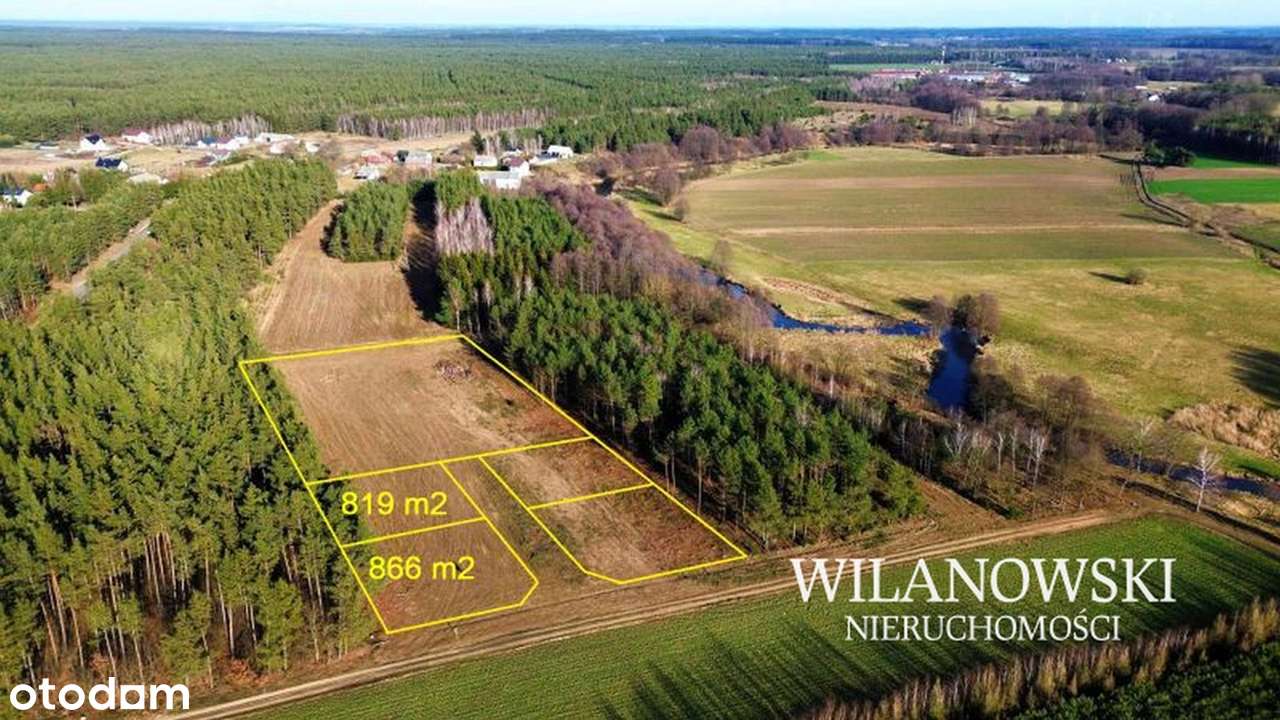 Działki z WZ w Pątkach, gm. Lubowidz — blisko lasu i rzeki Wkry-0