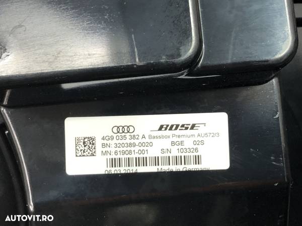 Sistem audio BOSE Audi A6 C7 Avant 3.0TDI Quattro Automat - 5