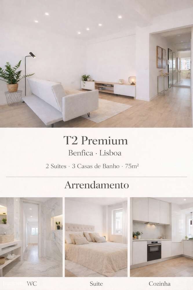 T2 com 3 casas de banho e elevador em Benfica - Grande imagem: 2/10