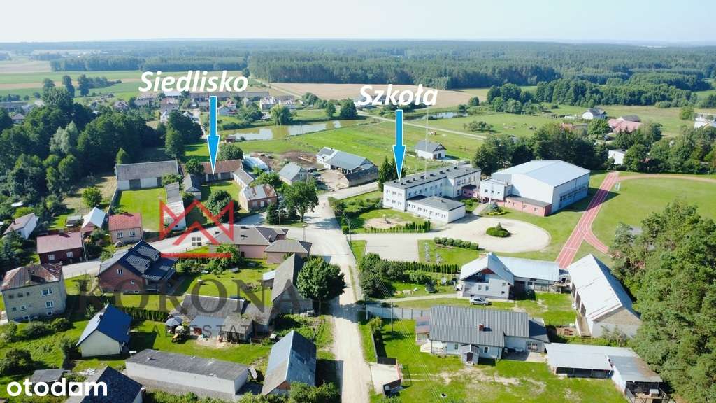Siedlisko w otoczeniu lasów, blisko natury