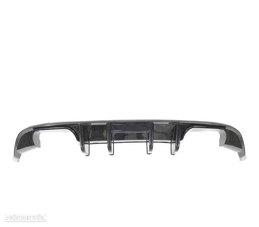 DIFUSOR TRASEIRO PARA VOLKSWAGEN VW GOLF 7.5 R LINE PRETO BRILHANTE - 1