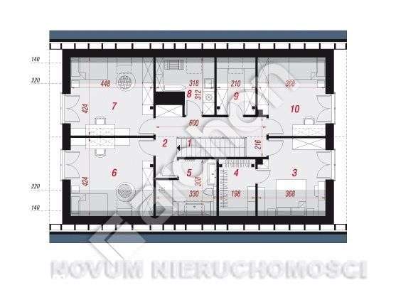 Dom jednorodzinny z podwójnym garażem - Pełny obrazek: 4/4