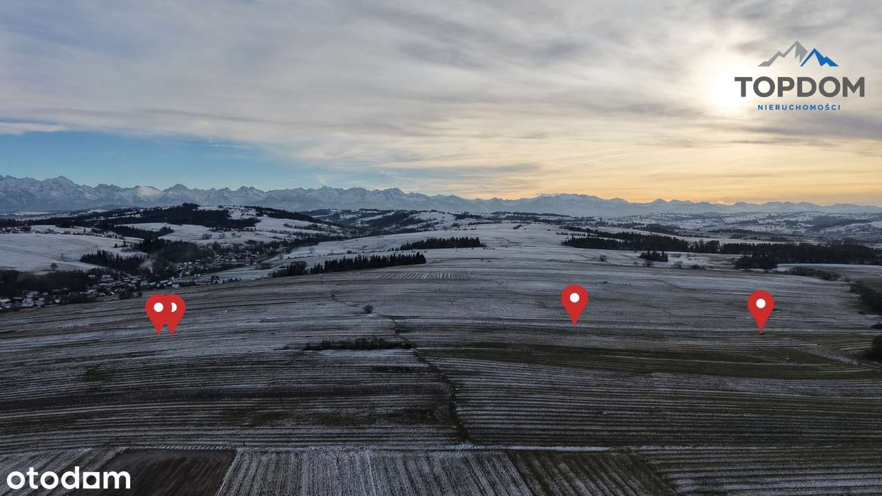 Pakiet 5 widokowych działek rolnych w Gronkowie – Panorama Tatr - Pełny obrazek: 5/20