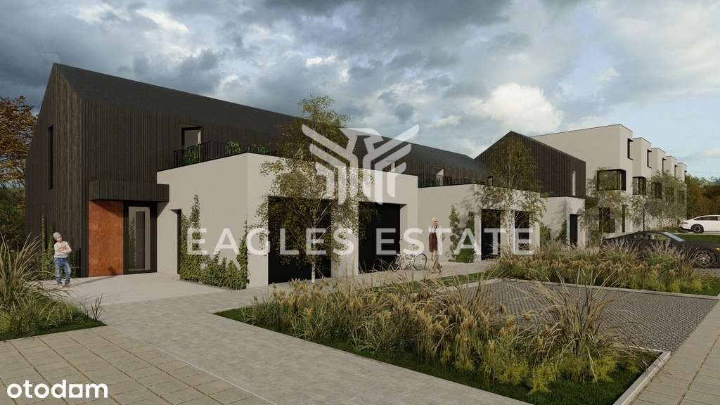 Szeregówka z garażem w bryle i tarasem - Pełny obrazek: 4/9