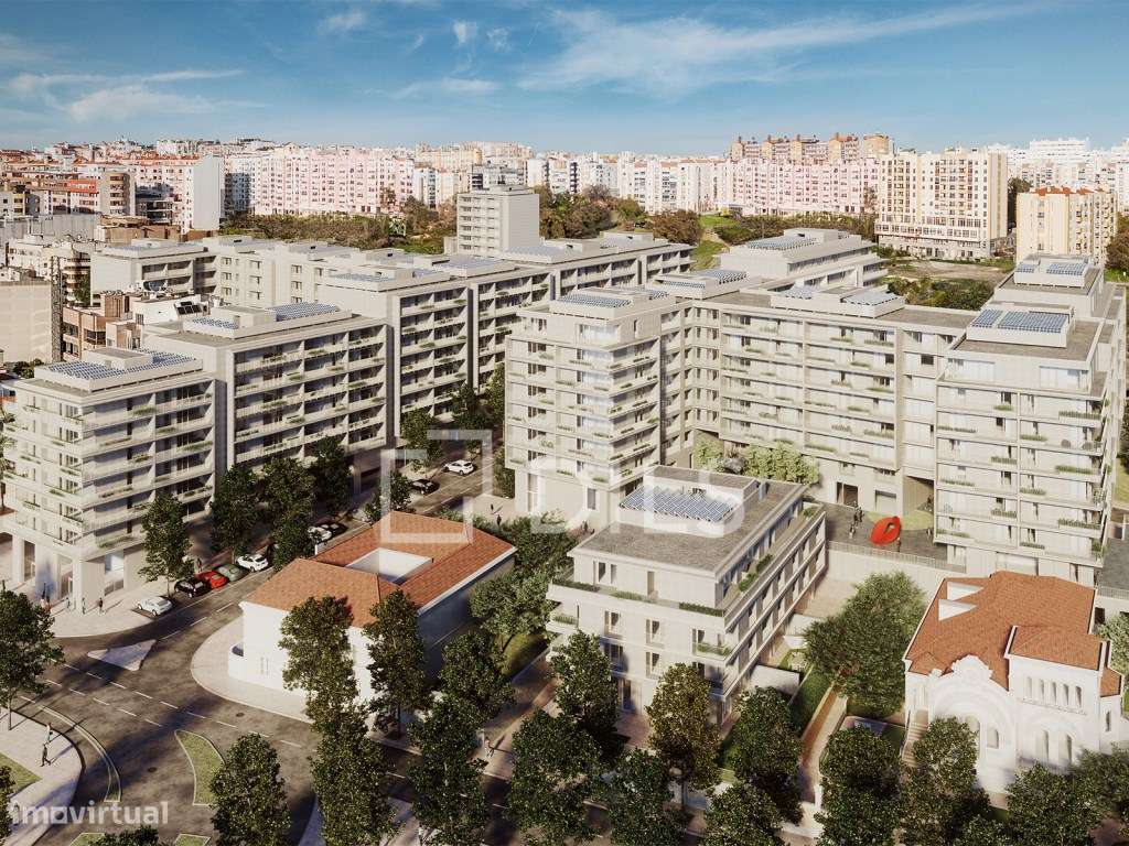 Apartamento T3 com varanda no novo empreendimento no campo Grande - Grande imagem: 2/76