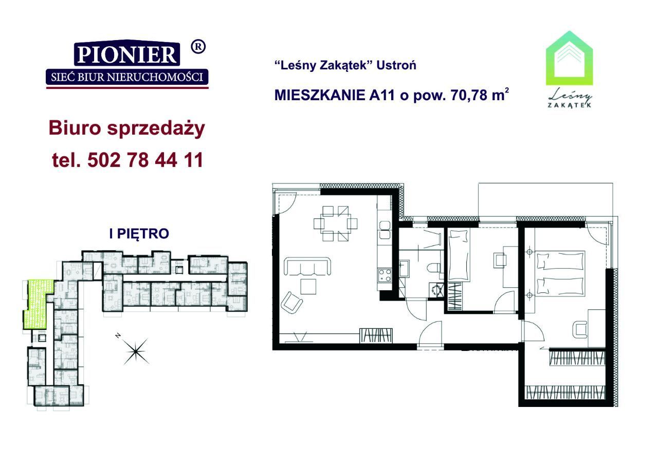 A11- apartament u podnóża Lipowskiego Gronia