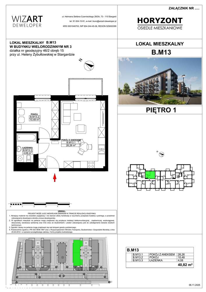 Osiedle Horyzont | etap 3 | mieszkanie B13 - Pełny obrazek: 2/7