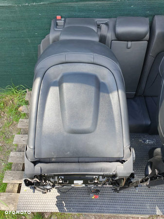 Fotele S-Line Półskóra Fotel Kanapa Składana Niepodgrzewane Elektrycznie regulowane Lędzwia Audi A4 B8 Komplet - 27