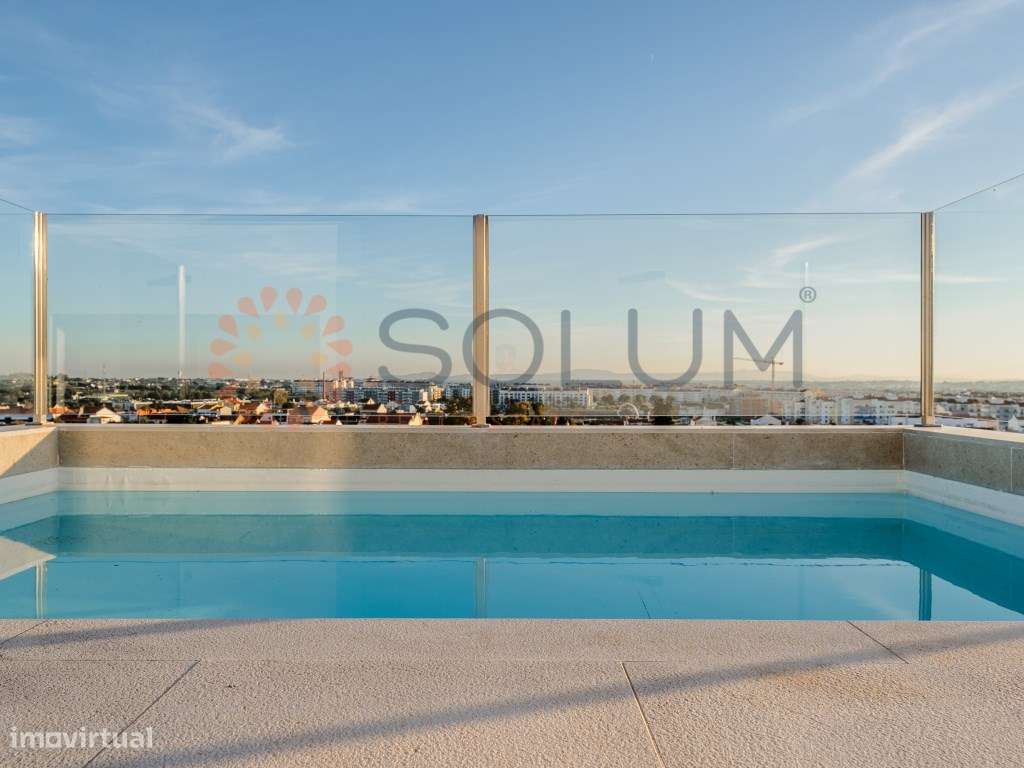 Penthouse de Luxo com piscina - Montijo-29