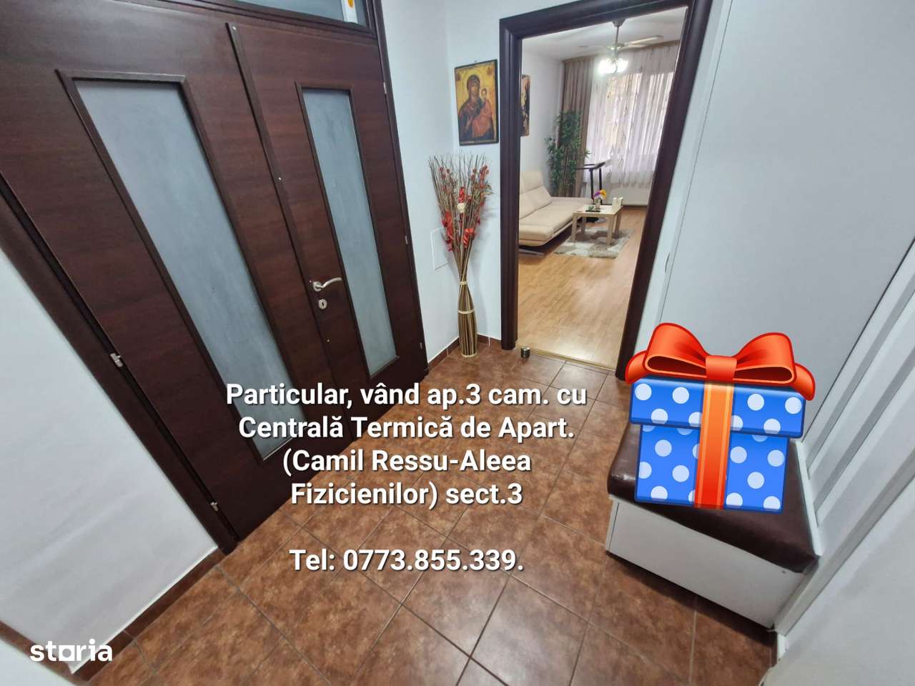 Particular, vând ap.3 cam.,cu CENTRALA TERMICA de ap, Matei Ambrozie - Imagine principală: 5/12