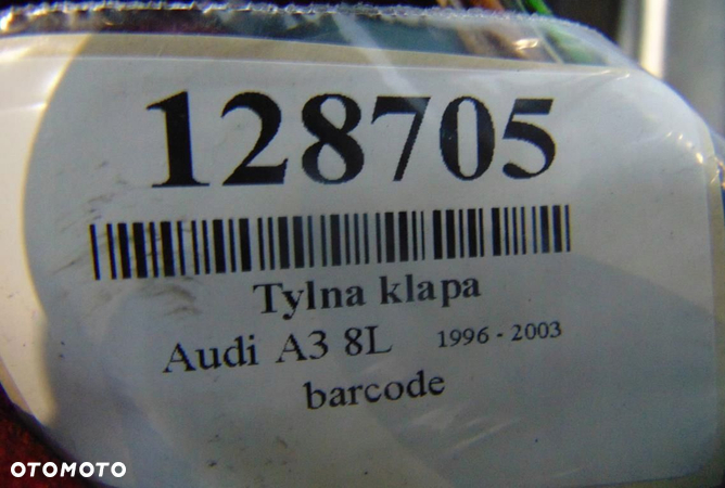 AUDI A3 8L TYLNA KLAPA - 9