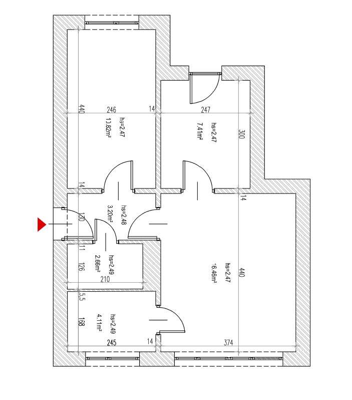 Nowe wnętrze po remoncie! 3 pokoje z balkonem-11