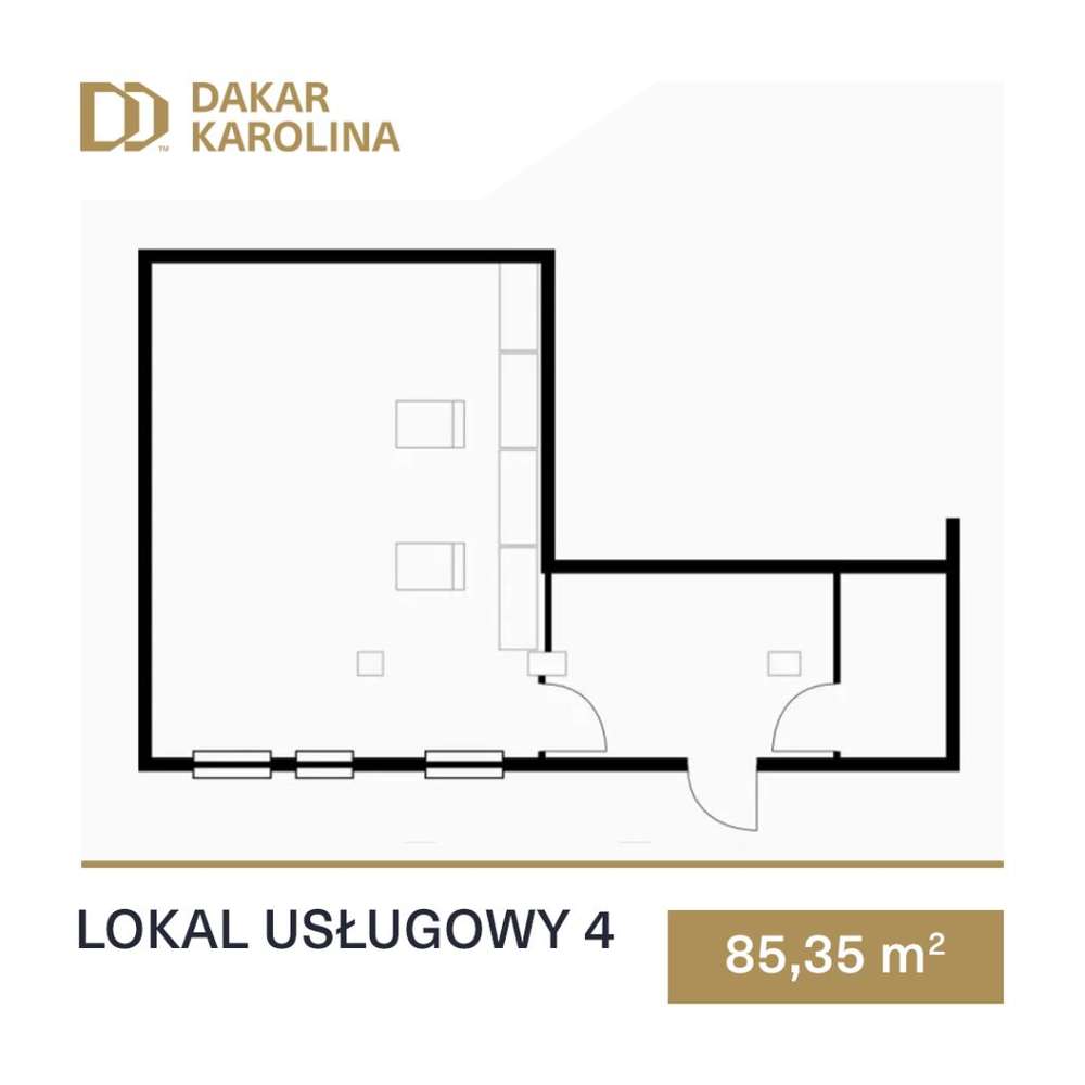 Do wynajęcia lokal usługowy-85,35m2 - drogeria, apteka |Dakar - Pełny obrazek: 2/6