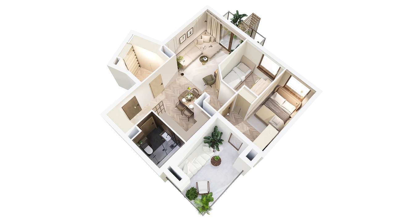 Piękny lokal z tarasem na dachu - Winogrady-4