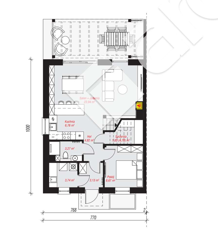Nowy Dom w zabudowie bliźniaczej - Szmaragdowa Świebodzin - Dla Ciebie - Pełny obrazek: 3/4
